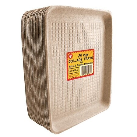 Hygloss Products Hygloss Products Inc. Hyg6982 Collage Trays 25 Each 9X11 HYG6982